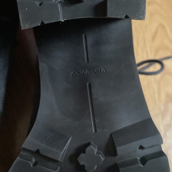 Dolce Vita Grey Lace-Up Suede Boots with Heels - Picture 7 of 11